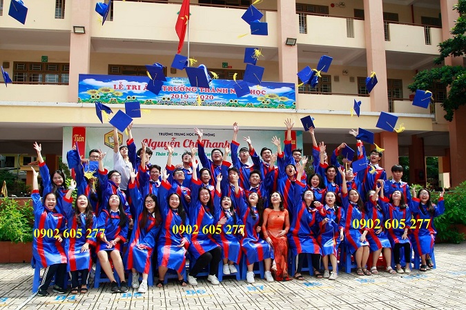 Thuê lễ phục tốt nghiệp lớp 9 cho đơn vị trường học Tây Ninh